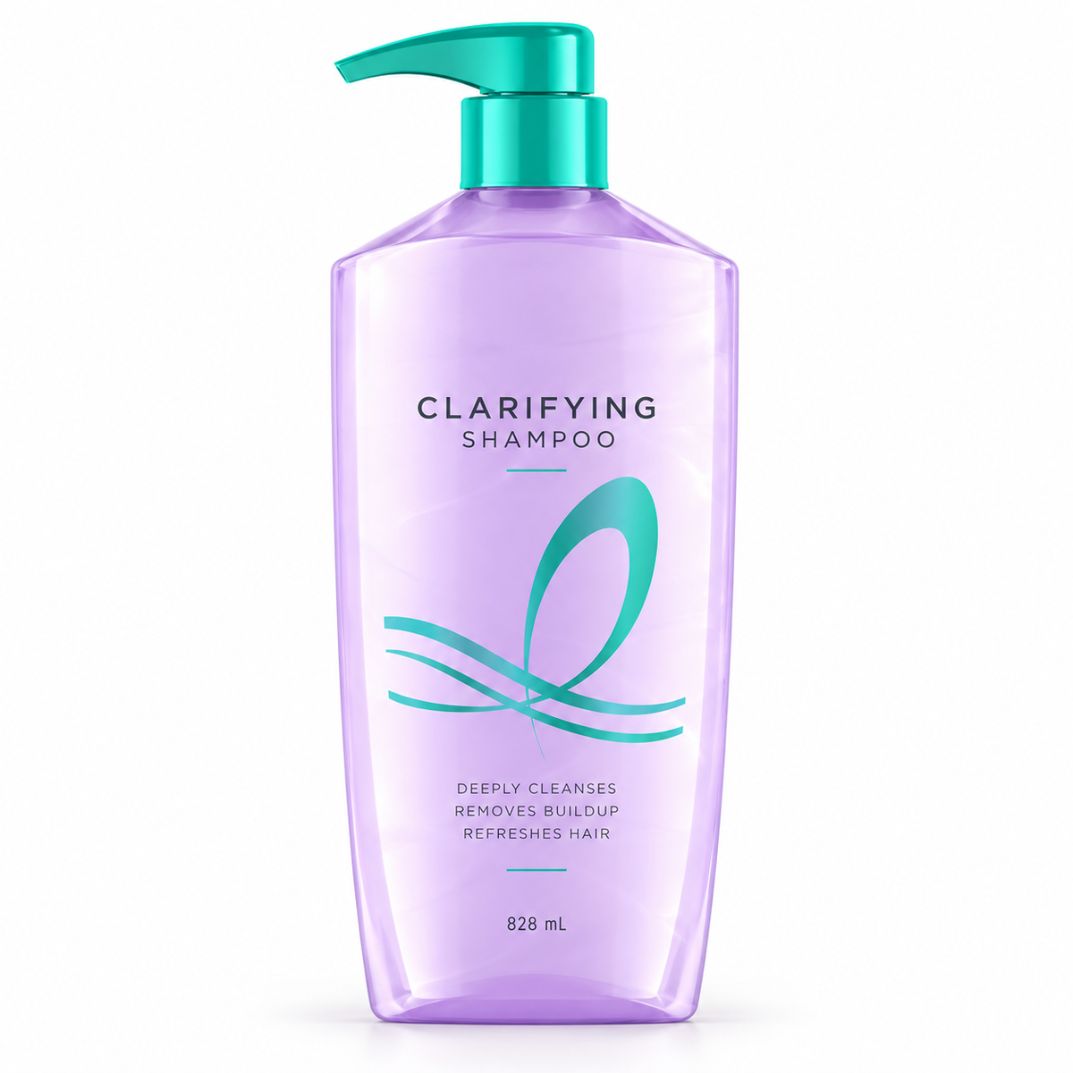 Unbranded purifying shampoo product artwork